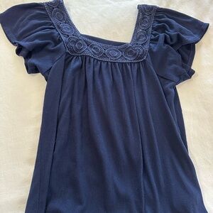 Navy Blue Women's Top